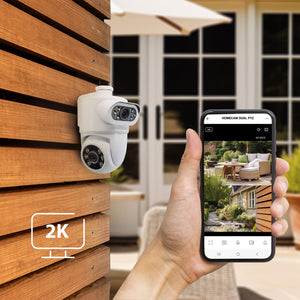 Avidsen Kit Allarme Smart WIFI senza fili PRO con Telecamera da Interno, Telecamera Dual Lens da esterno ed Extra Sensori di Apertura