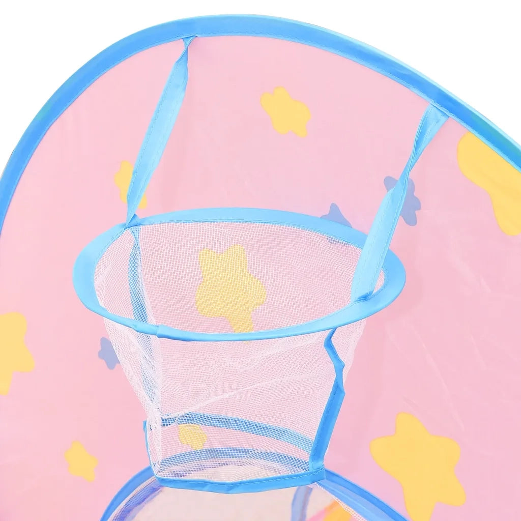 Tenda da Gioco per Bambini-Tenda Giocattolo Rosa con 250 Palline 301x120x128 cm 373135