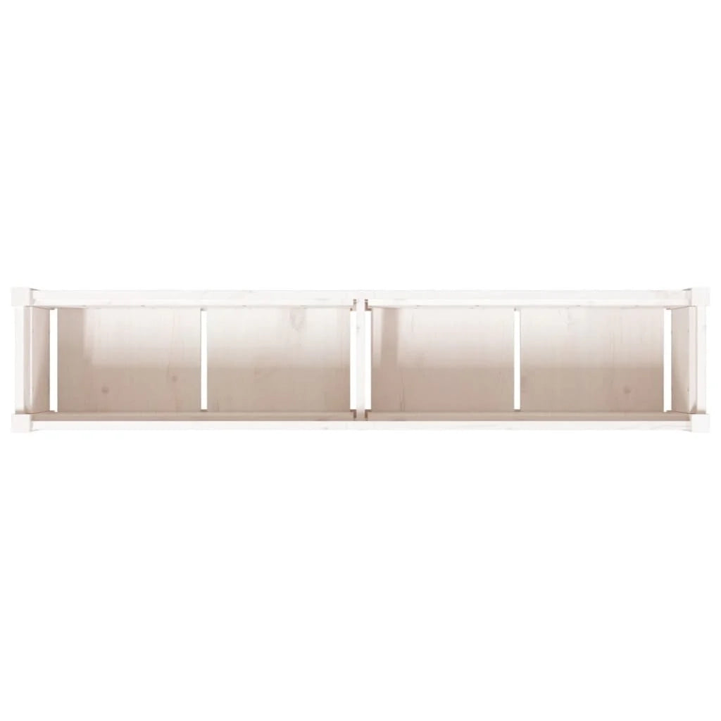 Fioriera rialzata per piante fiori terrazza giardino 150 x 31 x 31 cm legno massello di pino bianco 02_0037428