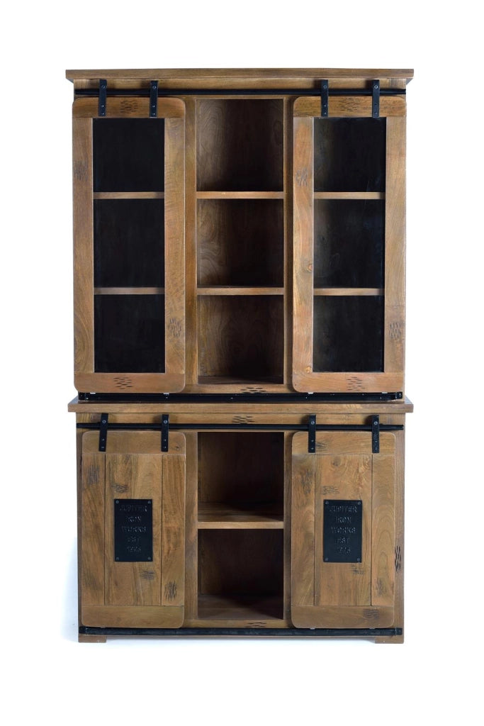 Armadio in legno di mango e metallo