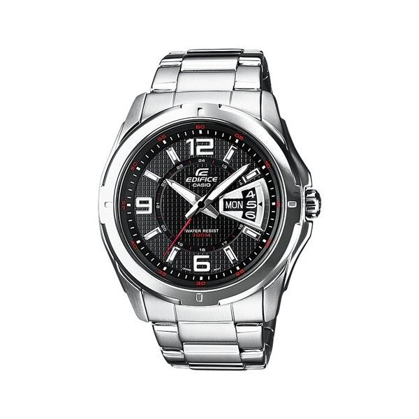 Orologio edifice classic nero e inox ef 129d 1avef