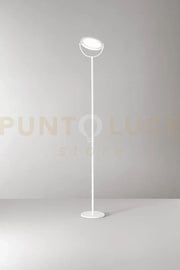 Plato piantana in metallo bianco Interruttore on/off e dimmer a pedale LED 30W 3000K CRI?80 220-240V 50/60Hz 2968Lm