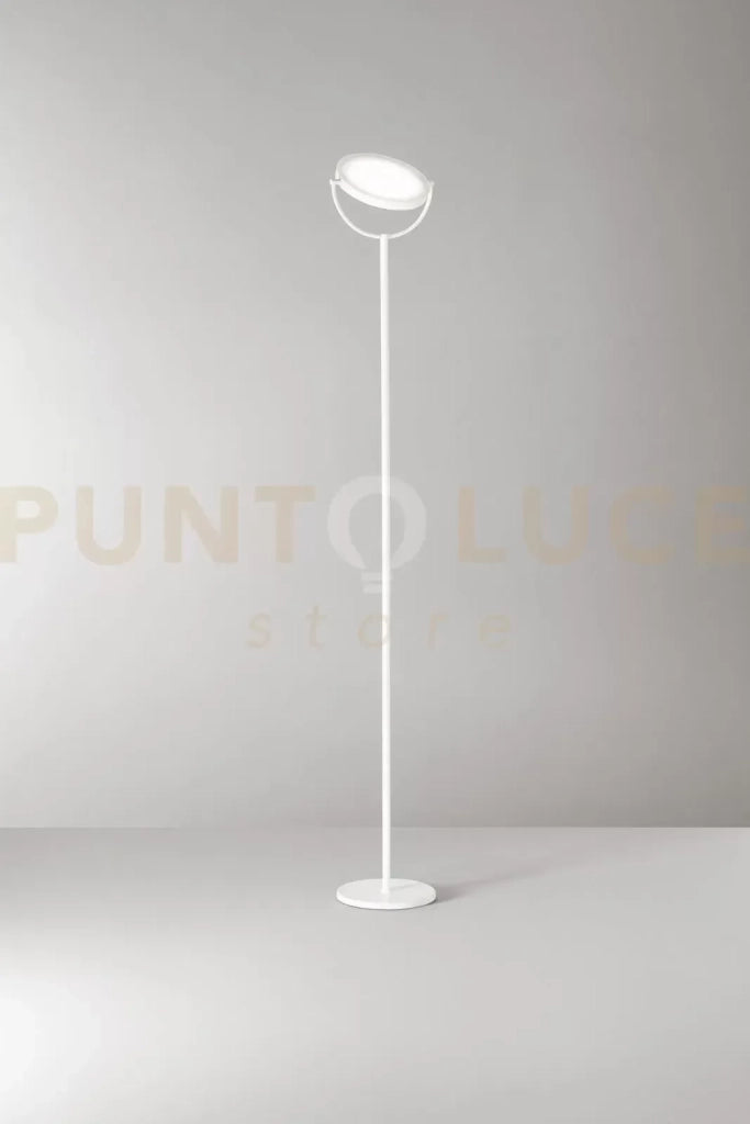 Plato piantana in metallo bianco Interruttore on/off e dimmer a pedale LED 30W 3000K CRI?80 220-240V 50/60Hz 2968Lm