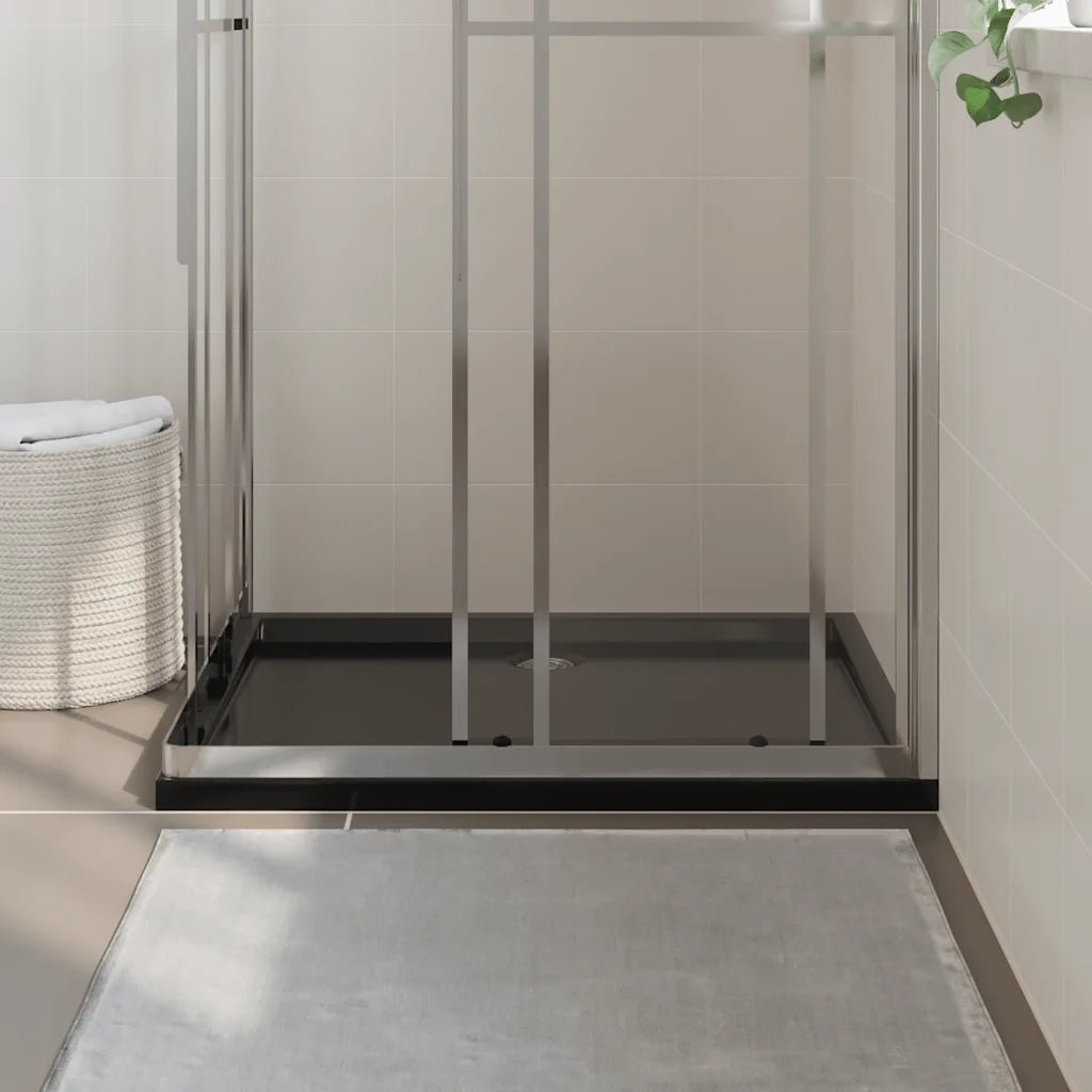 Piatto Doccia in ABS Rettangolare Nero 80x110 cm CFW1408794