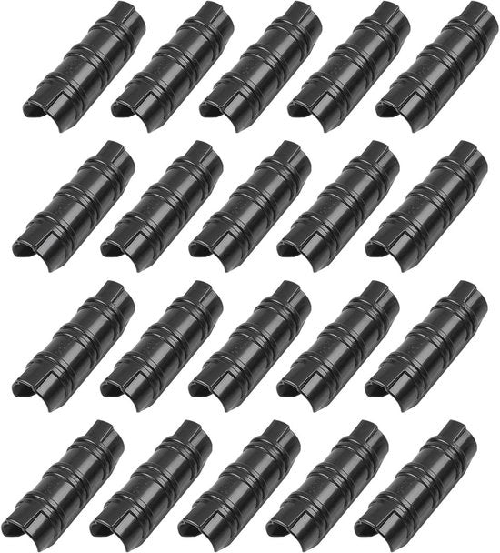 Klemme per telaio di serra - 20 pezzi - 19 mm - plastica ABS - giardinaggio - klemme fissa per tubi - attrezzature per piante.