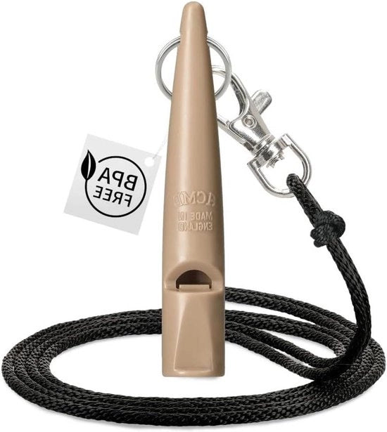 Flauto per cani nr. 2115 + FLUSSO GRATUITO di flauto - sonoro e ampio (nougat) - Originale dal Regno Unito.