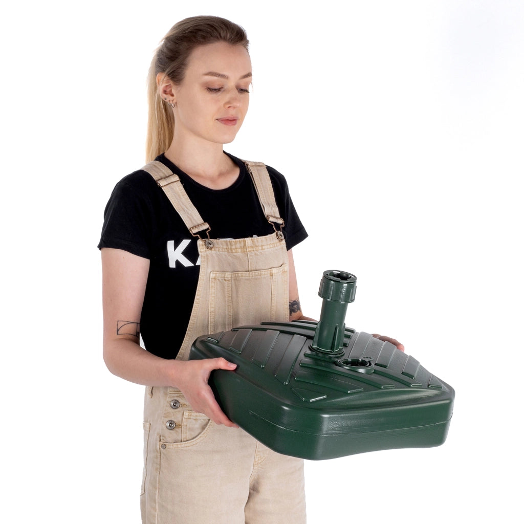 Base per ombrellone KADAX, supporto per ombrellone da giardino, quadrato, 39 cm, peso