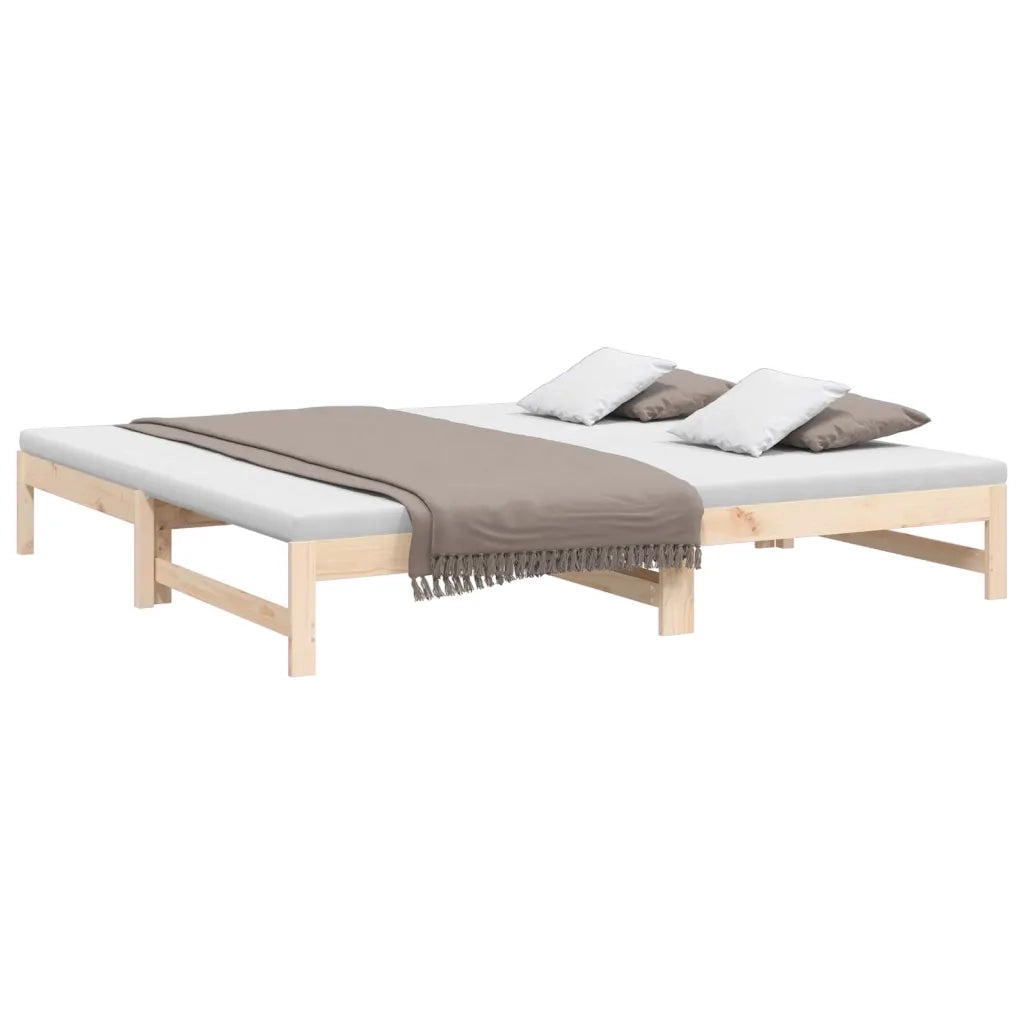 Dormeuse Estraibile 2x(90x200) cm Legno Massello di Pino 823404