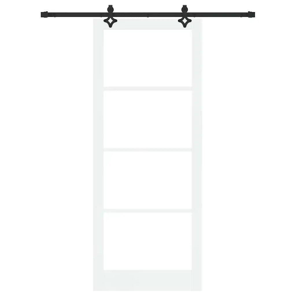 Porta Scorrevole ORKDAL Bianco 93 x 232 cm Legno e metallo 3332180