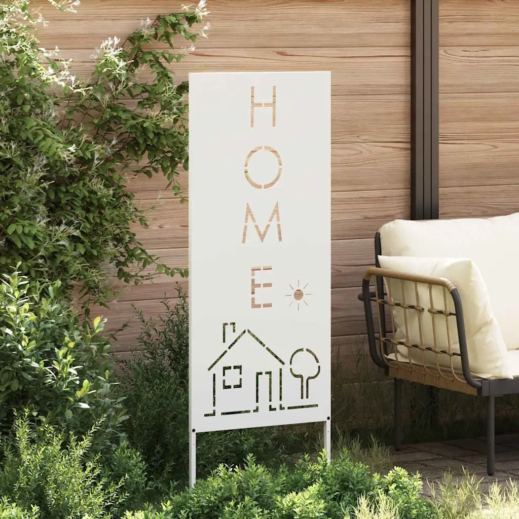 vidaXL Pannello Decorativo da Giardino Bianco 50 x 140 cm