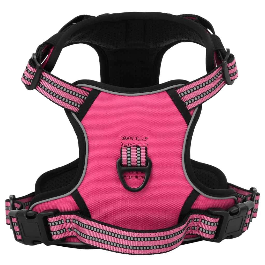 Pettorina regolabile per cani con strisce riflettenti x L Rosa 02_0042344