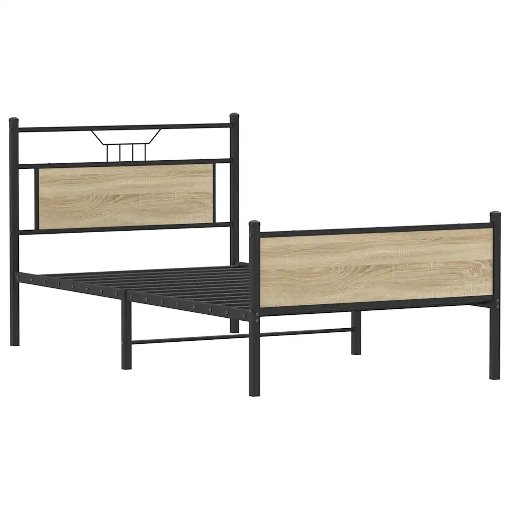 Giroletto senza Materasso Rovere Sonoma 100x200cm in Truciolato 4106975