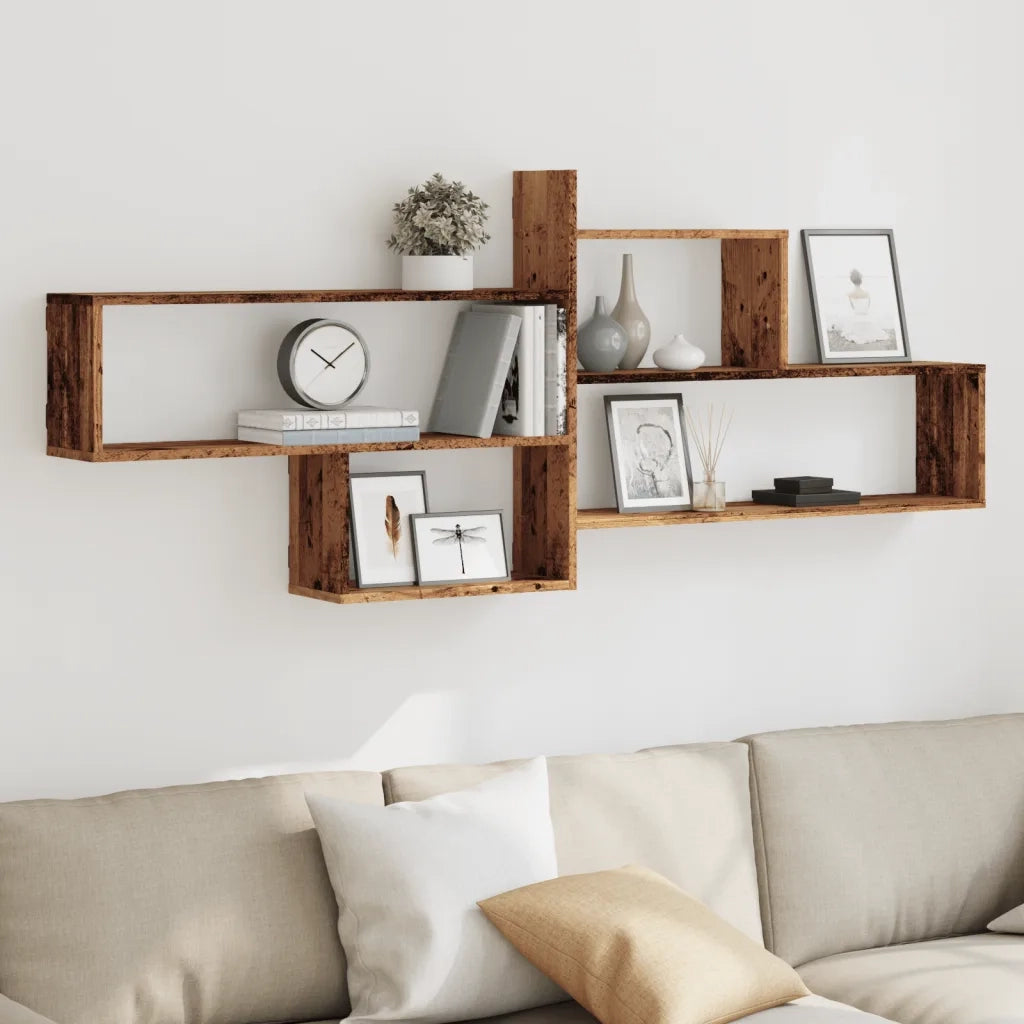 vidaXL Mensola a Parete Legno Antico 167,5x18x68 cm in Truciolato