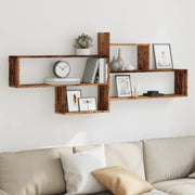 vidaXL Mensola a Parete Legno Antico 167,5x18x68 cm in Truciolato