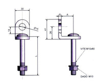 potent occhiolo fisso x lucchetti mm.26/74 cod:ferx.12759