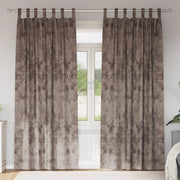 Tende 2 pcs con occhielli cappuccino 260x140 cm