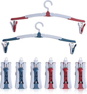 Hanger per abbigliamento da viaggio 360 gradi rotativo 8 pezzi