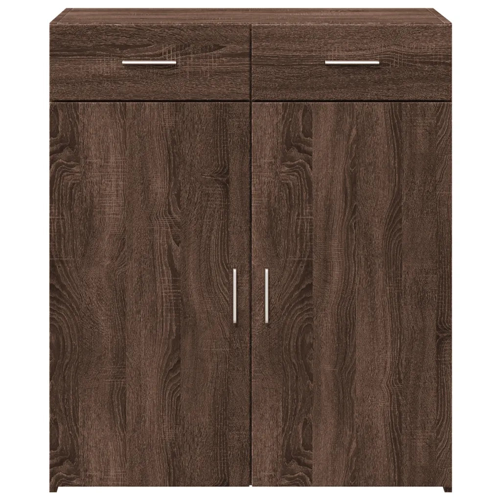 Credenza | Madia | Buffet da pranzo | Armadio da pranzo Rovere Marrone 80x42,5x93 cm in Legno Multistrato