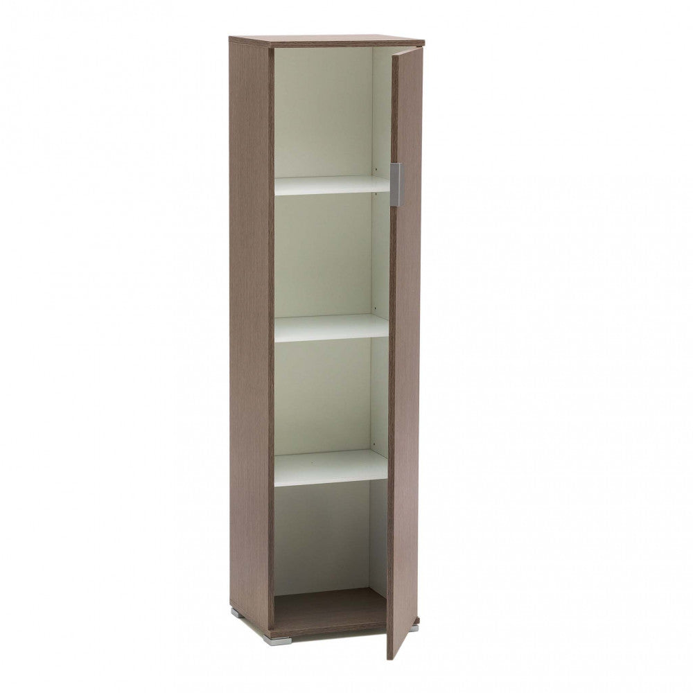 Portascope 40x33x151 h cm in Truciolare bilaminato Rovere grigio