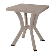 TAVOLO RIGOLETTO ELITE DA GIARDINO IN RESINA CM 60X60 TORTORA