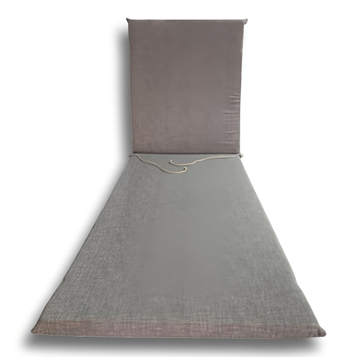 Cuscino Garden Lettino 190x60 cm H.4,5 cm - Set 4 Pz - Beige,Ecru,Grigio COLORE: GRIGIO