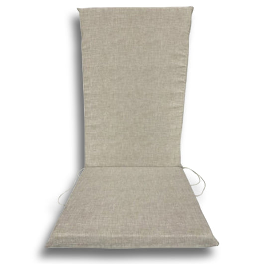 Cuscino Garden Schienale Alto 120x50 cm - 4 Pezzi - Beige,Ecru,Grigio COLORE: BEIGE