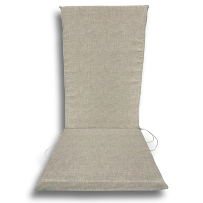 Cuscino Garden Schienale Alto 120x50 cm - 4 Pezzi - Beige,Ecru,Grigio COLORE: BEIGE