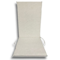 Cuscino Garden Schienale Alto 120x50 cm - 4 Pezzi - Beige,Ecru,Grigio COLORE: ECRU