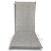 Cuscino Garden Schienale Alto 120x50 cm - 4 Pezzi - Beige,Ecru,Grigio COLORE: GRIGIO