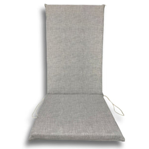 Cuscino Garden Schienale Alto 120x50 cm - 4 Pezzi - Beige,Ecru,Grigio COLORE: GRIGIO