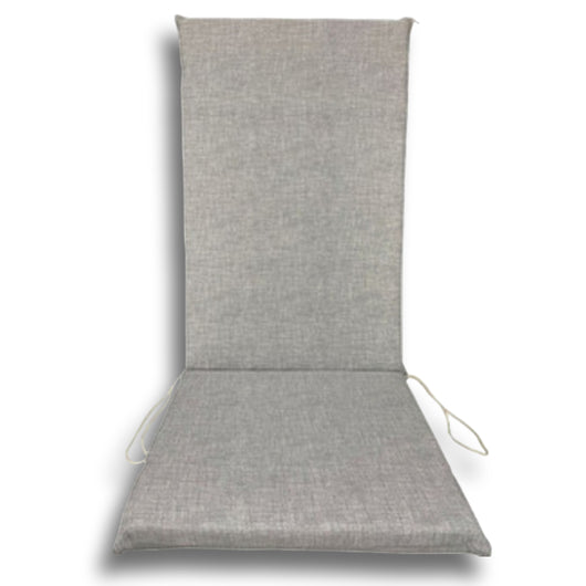 Cuscino Garden Schienale Alto 120x50 cm - 4 Pezzi - Beige,Ecru,Grigio COLORE: GRIGIO