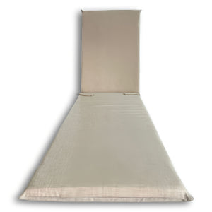 Cuscino Garden Lettino H.4,5 cm 180x60, Beige,Grigio,Ecrù, Comodo e Resistente COLORE: ECRU