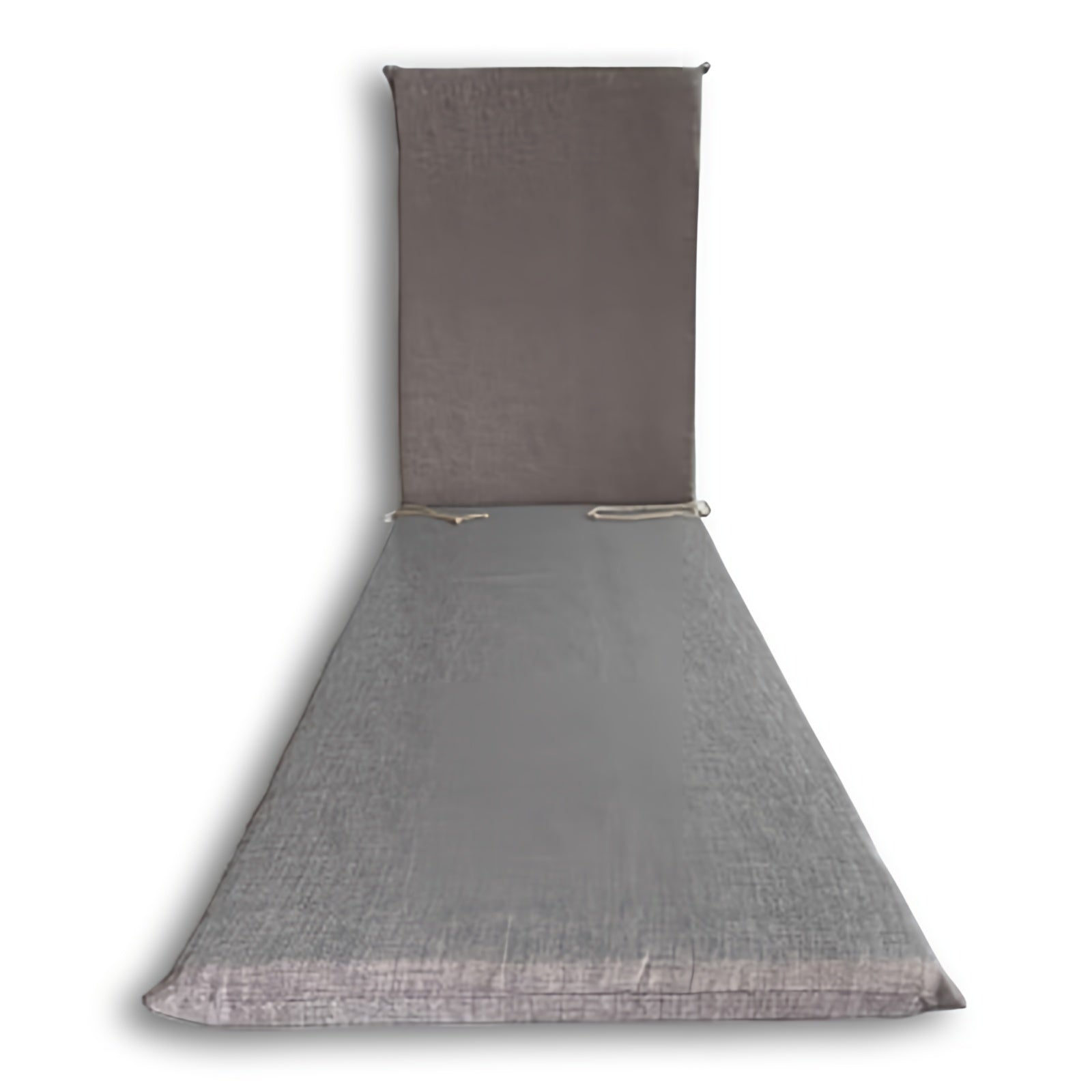 Cuscino Garden Lettino H.4,5 cm 180x60, Beige,Grigio,Ecrù, Comodo e Resistente COLORE: GRIGIO