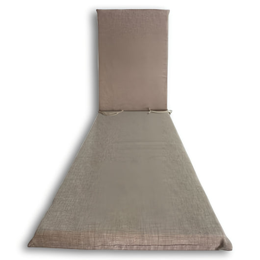 Cuscino Garden Lettino H.4,5 cm 180x60, Beige,Grigio,Ecrù, Comodo e Resistente COLORE: BEIGE