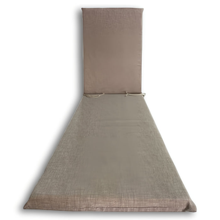 Cuscino Garden Lettino H.4,5 cm 180x60, Beige,Grigio,Ecrù, Comodo e Resistente COLORE: BEIGE
