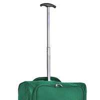 Set 3 Valigie Morbide Trolley da Viaggio Verde Bagaglio a Mano 50-55-60 cm