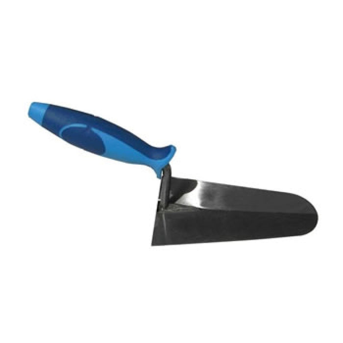 Cazzuola punta tonda manico gomm a cm.16 b07r41d82z