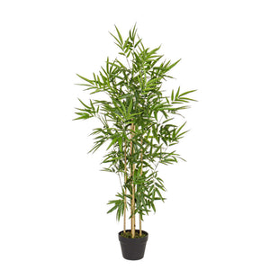 Pianta Bamboo Artificiale H 130 cm con Vaso Bizzotto