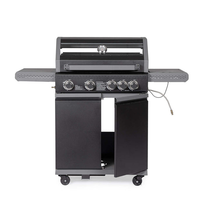 Barbecue a Gas 5 Bruciatori e Fornello Laterale Aleandro Bizzotto
