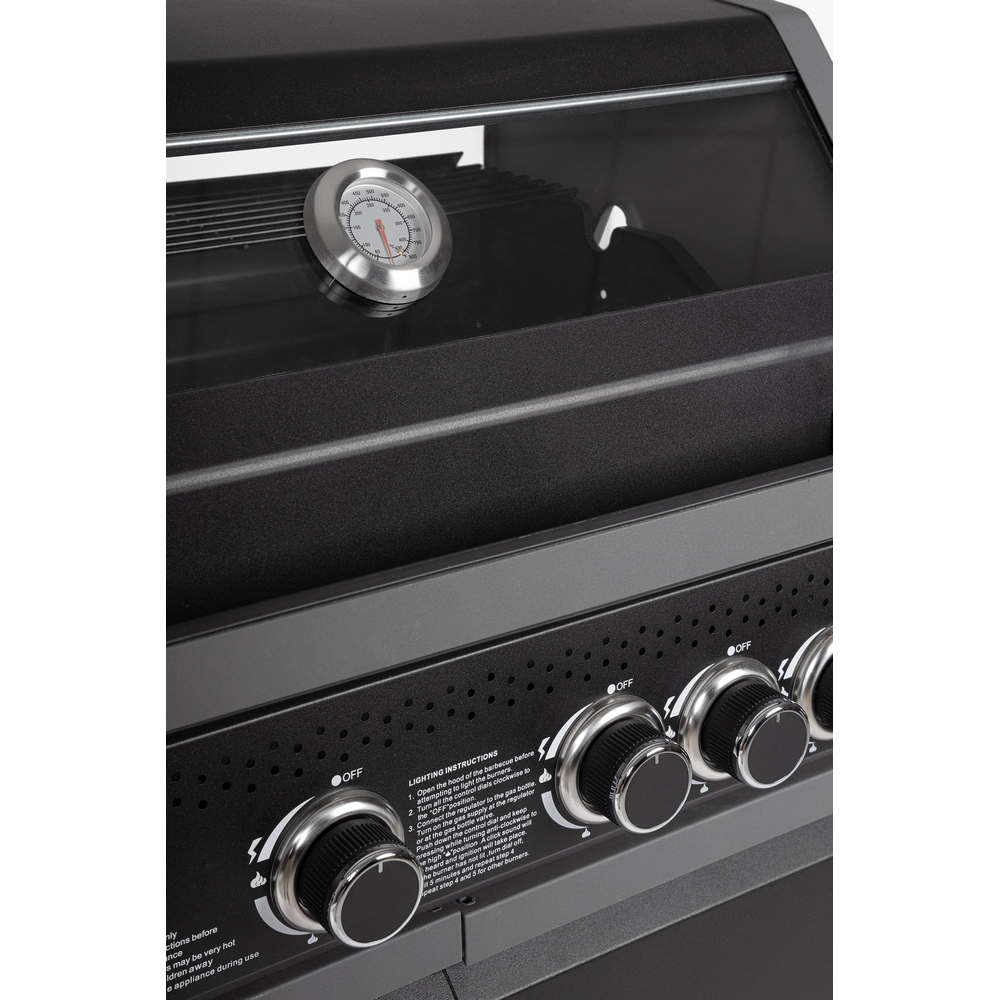 Barbecue a Gas 5 Bruciatori e Fornello Laterale Aleandro Bizzotto