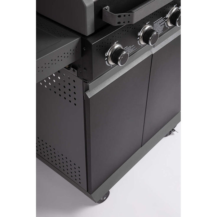 Barbecue a Gas 5 Bruciatori e Fornello Laterale Aleandro Bizzotto