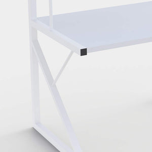 Scaffale Cucina Porta Microonde con 2 Ripiani Metallo e Legno 69x37x54cm Moderno Bianco