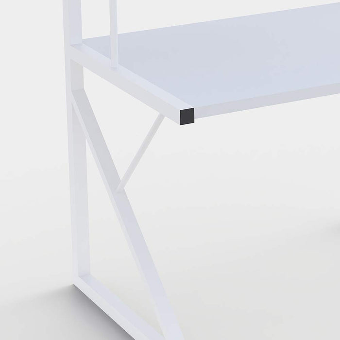 Scaffale Cucina Porta Microonde con 2 Ripiani Metallo e Legno 69x37x54cm Moderno Bianco