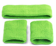 Set di fasciature sportive - Fascia cranica e fascia polso 3 pezzi - Morbido e compatto - Elastico intrecciato - Fasciatura sportiva - Per palestra, tennis, ginnastica, calcio