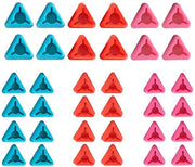 Set di stopperi per ago 36 pezzi - Stopperi in plastica - Ago protettori - Attrezzi per artigianato - Maglia e tessitura - Cassetto trasparente di conservazione