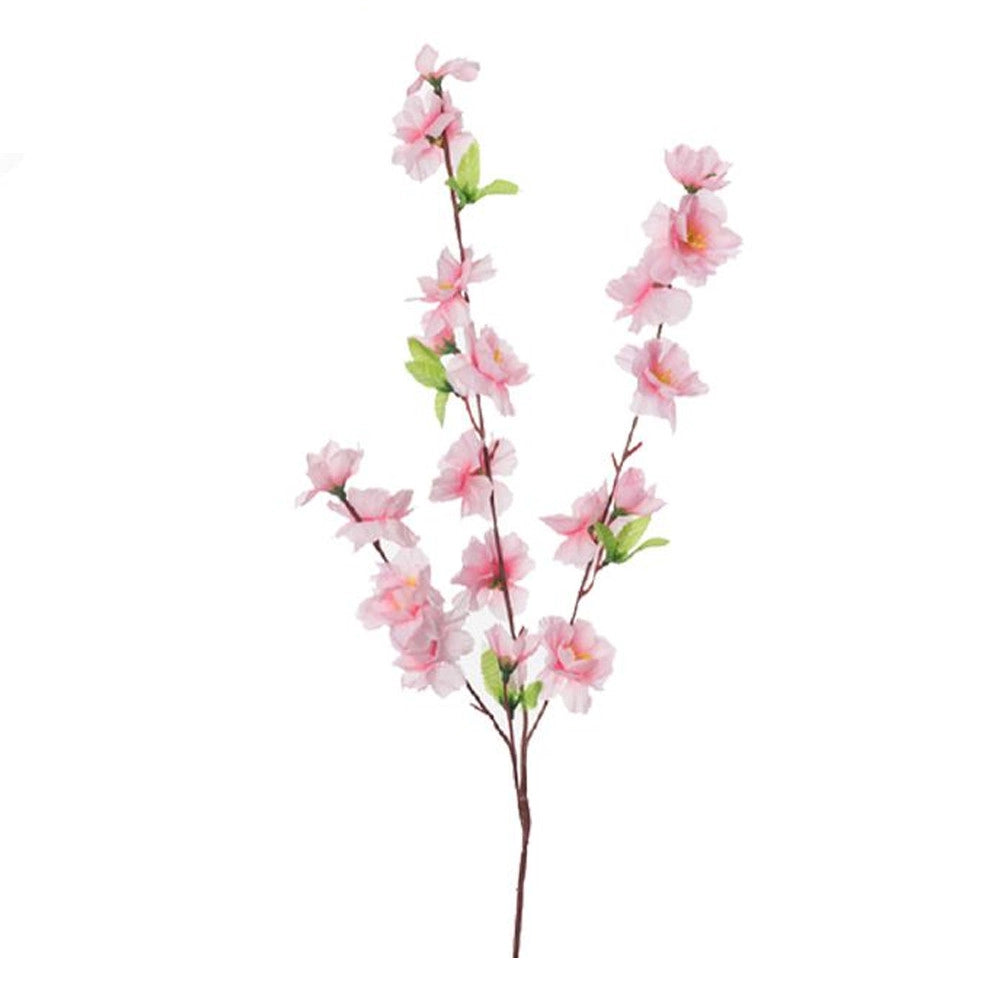 Trade Shop - 2 Pz Fiori Pesco Finti Artificiali Primavera Decorazione Interno Esterno Bouquet -
