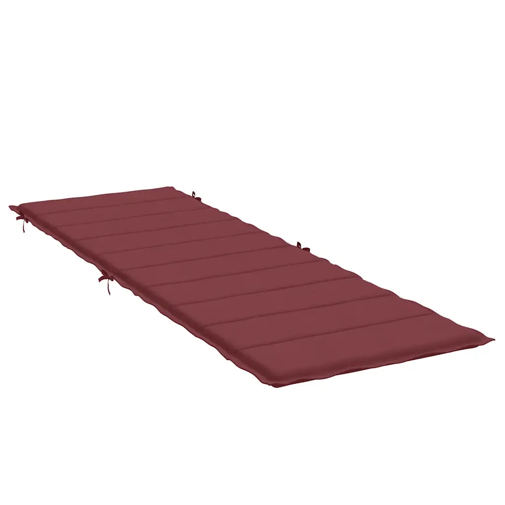 Cuscino per Lettino Prendisole Rosso Vino Mélange 186x58x4cm 4002485