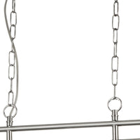 Lampadario Contemporaneo Piramide Acciaio Cromo Vetro Trasparente 3 Luci E27