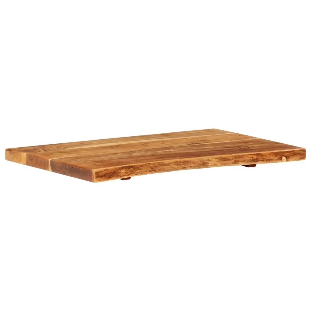 Piano per Vanit¨¤ Bagno in Massello di Acacia 80x52x3,8 cm CFW1713804