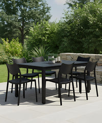 Marvin Sedia In Polipropilene Manu Arredo di Design Sedia per Esterno e Interno Impilabile Sedie per G 1 SEDIA MANU NERO